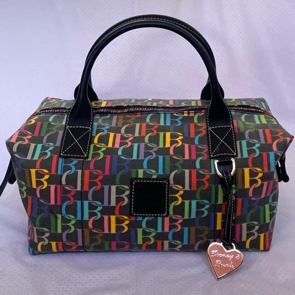 Dooney & Bourke Handbags - Dooney and Bourke retro scribble duffel(rainbow)HTF